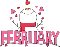 Snowman with hearts